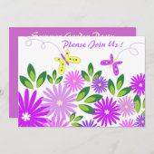 ガーデンパーティー-招待状 招待状 (正面/裏面)