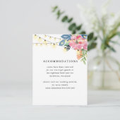 ガーデンパーティー、花とキラキラ結婚イト エンクロージャーカード (スタンド正面)