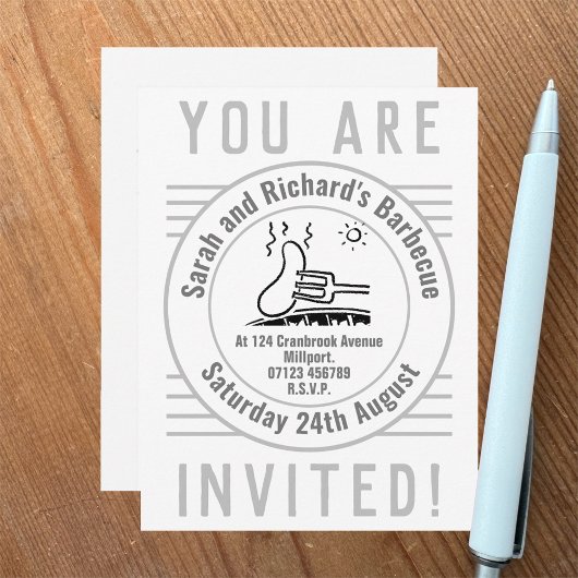 ガーデンパーティー BBQ ご招待 招待状