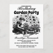 ガーデンパーティー Bloom ガーデナーズパーティー招待状 ポストカード (正面)