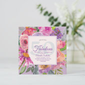 ガーデンパープルピンクフローラ50と素晴らしい 招待状 (スタンド正面)