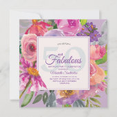 ガーデンパープルピンクフローラ50と素晴らしい 招待状 (正面)