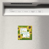 ガーデンヒマワリ祈りの言葉磁石 マグネット (インサイチュ (食洗機))