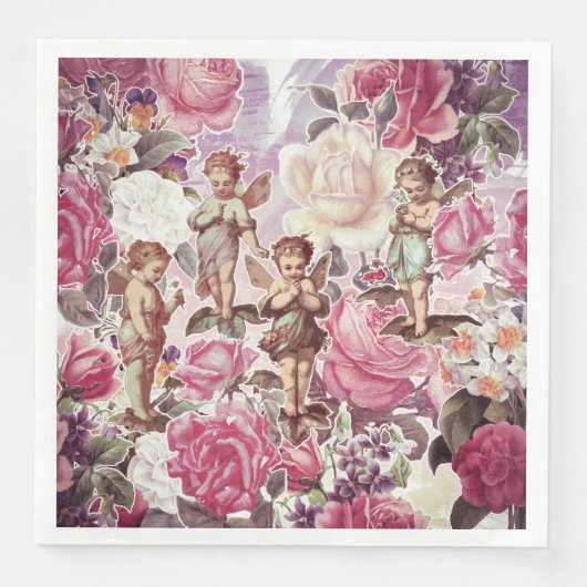 ガーデンビクトリアンディナー紙ナプキンス (正面)