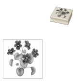 ガーデンビクトリアンバイオリーブラバースタンプ ラバースタンプ (押印)