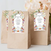 ガーデンビクトリアンフラワーウェディングパーティーの好意 ギフトタグ