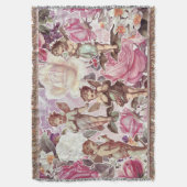 ガーデンビクトリアンブランケット スローブランケット (正面縦)