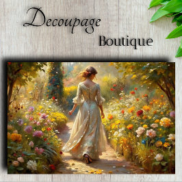 ガーデンビクトリアン散歩 – ゴールデンライトデコップページ 薄葉紙