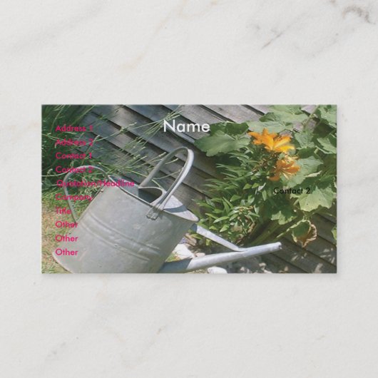 ガーデンビジネスカード 名刺 (正面)