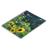 ガーデンビュー – ひまわり、デイジー、コスモス ノートブック (左側)