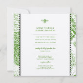 ガーデンビーグリーントワール結婚式招待状 招待状 (正面)