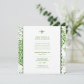 ガーデンビーグリーントワール結婚式招待状 招待状 (スタンド正面)