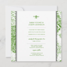 ガーデンビーグリーントワール結婚式招待状 招待状