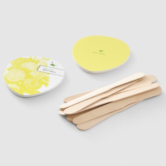 ガーデンビートイレ陽気イエローパーティーファン ハンドファン (組立なし)