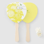 ガーデンビートイレ陽気イエローパーティーファン ハンドファン (正面&裏面)