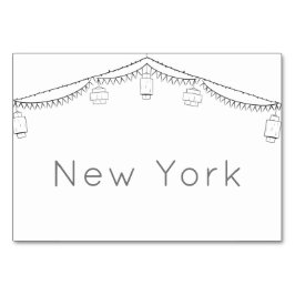 ガーデンピクニックミニマリスト白黒結婚ズ テーブルナンバー