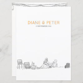 ガーデンピクニックミニマリスト白黒結婚ズ メニュー