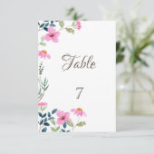 ガーデンピンクの花 招待状 (スタンド正面)