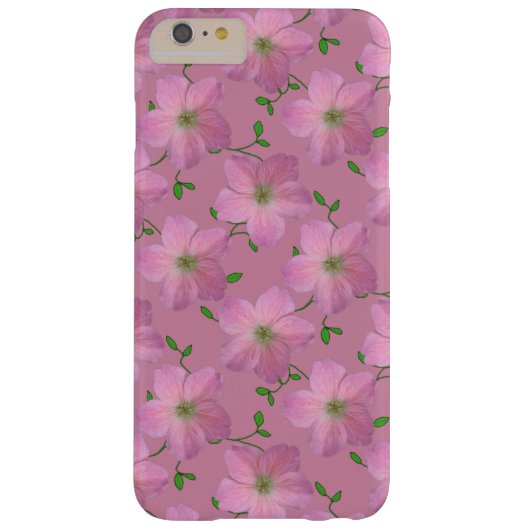 ガーデンピンクゼラニウム花の任意の色 Case-Mate iPhoneケース (裏面)