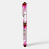 ガーデンピンクダリアフラワーオン任意の色 Case-Mate iPhoneケース (裏面 / 左)