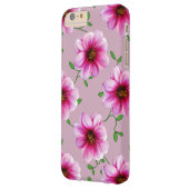ガーデンピンクダリアフラワーオン任意の色 Case-Mate iPhoneケース (裏面左)
