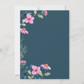 ガーデンピンクフラワーズ結婚式招待状 招待状 (裏面)