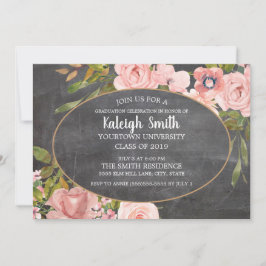 ガーデンピンクフローラシャルボードグラードパーティー 招待状