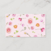 ガーデンピンクベビー開花ブックベビー エンクロージャーカード (裏面)