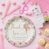 ガーデンフお洒落ェアリーフローラベビーシャワー誕生日 ペーパープレート (パーティー)