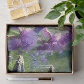 ガーデンファウンテンパープルアイリスティッシュペーパー 薄葉紙 (ギフト)