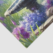 ガーデンファウンテンパープルアイリスティッシュペーパー 薄葉紙 (詳細)