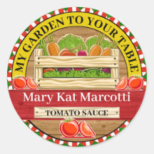 ガーデンファームステッカーの缶詰