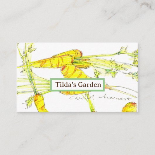 ガーデンファームプロデュース台人参の野菜 名刺 (正面)