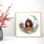 ガーデンフェアリーとベビードラゴンスクエアポスター ポスター