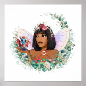 ガーデンフェアリーとベビードラゴンスクエアポスター ポスター (正面)