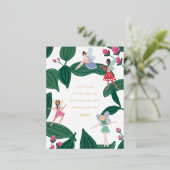 ガーデンフェアリーズバレンタイン 箔シーズンポストカード (立ち正面)