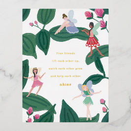 ガーデンフェアリーズバレンタイン 箔シーズンポストカード