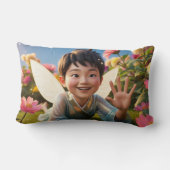 ガーデンフェアリー挨拶 ランバークッション (裏面)