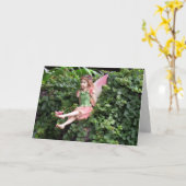 ガーデンフェアリー誕生日カード カード (黄色い花)