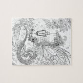 ガーデンフェイリードラゴンカラーユアオアズパズル ジグソーパズル (横)