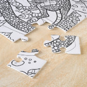 ガーデンフェイリードラゴンカラーユアオアズパズル ジグソーパズル (側面)