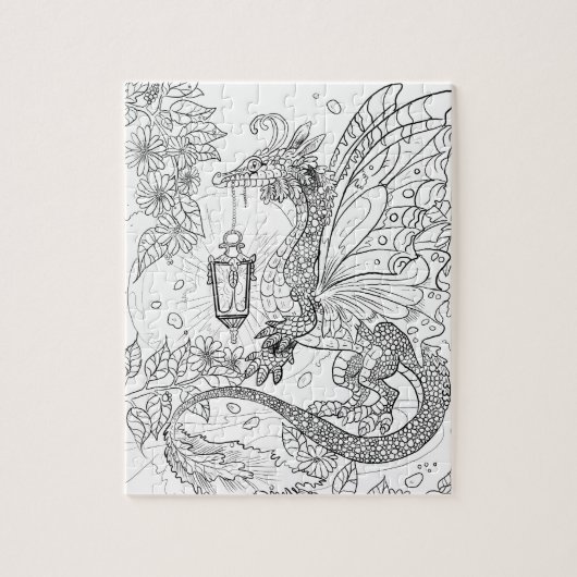 ガーデンフェイリードラゴンカラーユアオアズパズル ジグソーパズル (縦)