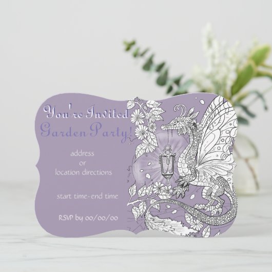 ガーデンフェイリードラゴン招待状 招待状 (スタンド正面)