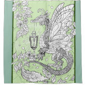 ガーデンフェイリードラゴン シャワーカーテン (正面)