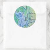 ガーデンフェニーズフラワーアートカスタムデカールステッカー ラウンドシール (バッグ)