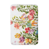 ガーデンフェンス付き犬の足のプリント バスマット (正面縦)