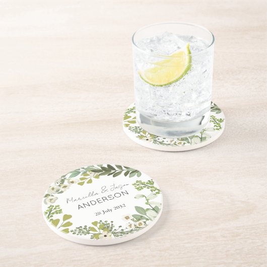 ガーデンフォージグリーンリーリースウェディングパーティー コースター (側面)