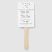 ガーデンフォージングブーケ結婚式 プログラムファン ハンドファン (裏面)