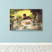 ガーデンフォーマルで朝食 キャンバスプリント (インサイチュ (ウッドフロア))