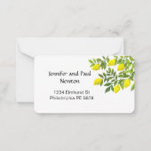 ガーデンフラットノートカードのレモン ノートカード (正面)